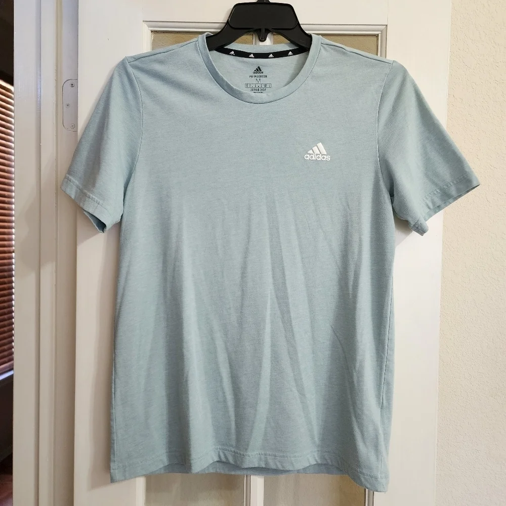 Adidas Aeroready Primegreen Men’s Medium Blue Short Sleeve Athletic Tee